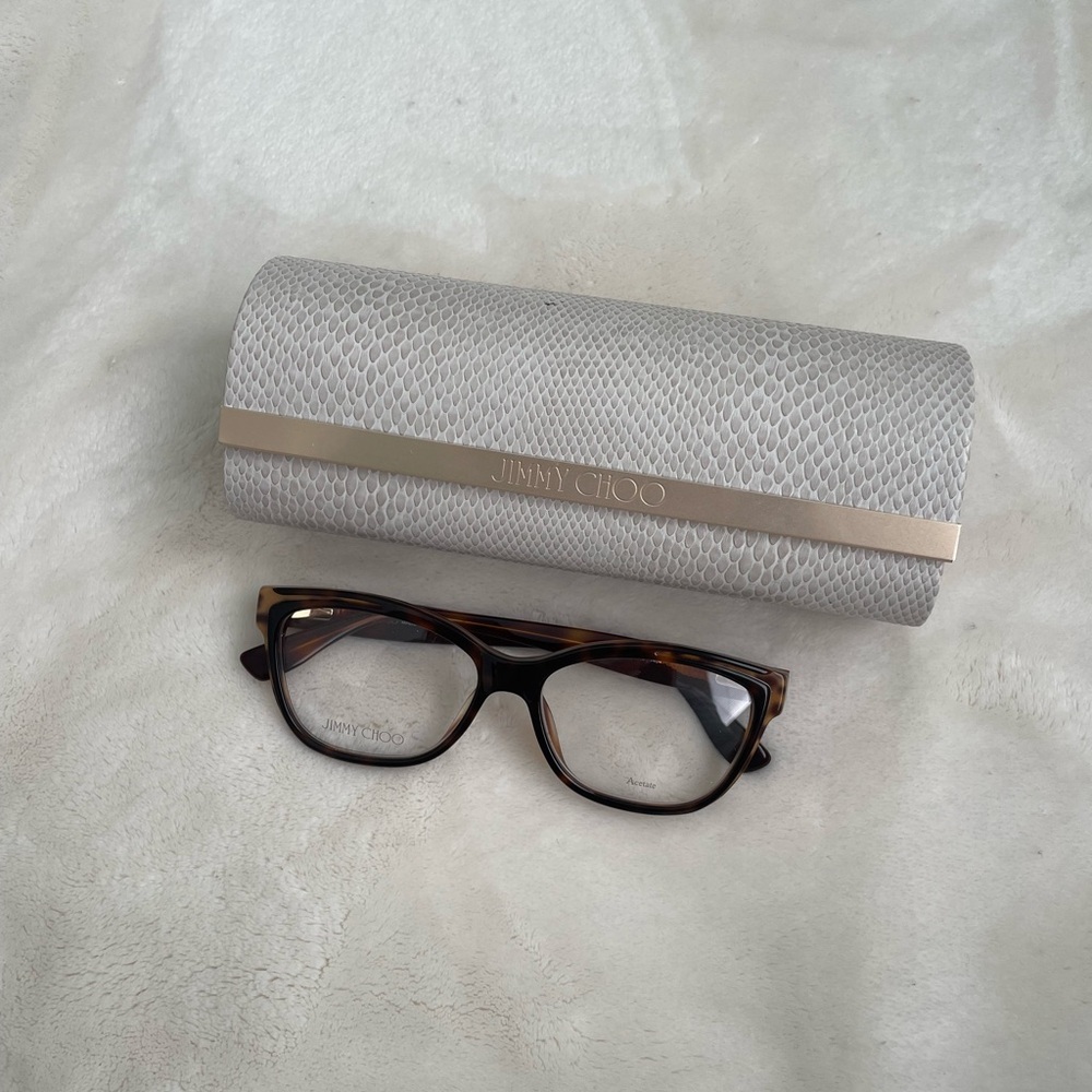 Jimmy Choo Brown Tortoise Glasses